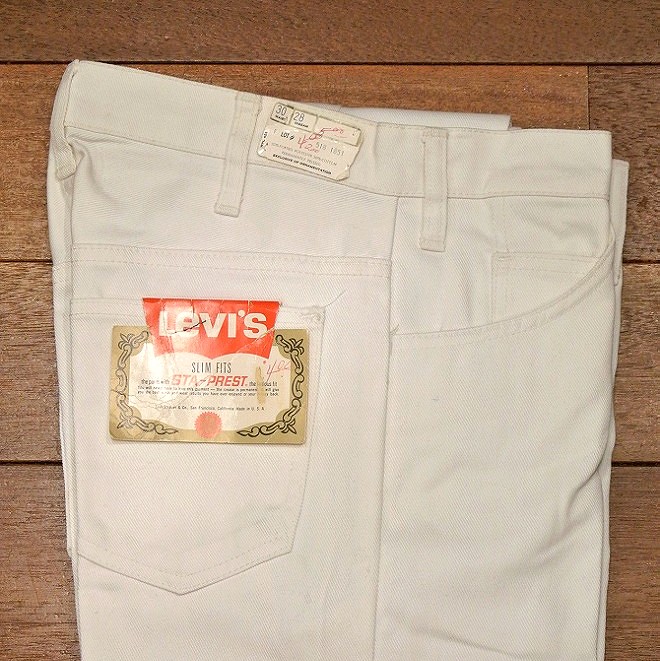 新品送料無料60\'S LEVIS 518 デッドストック　w33 ビッグＥ　難あり　IVY パンツ